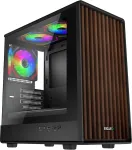 Korpus EVOLVEO Panthera, mATX/3x ARGB 120/wood+glass
