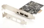 Digitus | IEEE 1394a Interface Card, PCI express, 4 Port 1x ext. 1394mini, 2x ext./1x int. 1394a Ports | DS-30201-5