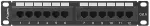 LANBERG 10" Patchpanel 1U 12-Port CAT.6 UTP schwarz