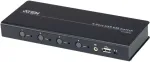 Aten CS724KM USB Boundless KM Switch - Schalter Tastatur/Maus/USB/Audio - 4 x Tastatur/Maus/USB/Audio - 1 lokaler Benutzer - Desktop