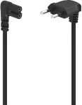 HAMA Voolukaabel 2-pin 90&deg; 1.5m, Black