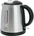 Veekeetja Melitta Prime Aqua Mini Top 1018-03 BK, 1 liters, Optik, Silber Wasserkocher, Kunststoff, 1 Liter, Edelstahl. Schwarz (1018-03)