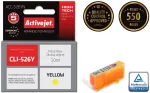 Tooner Activejet ACC-526YN Ink cartridge (replacement for Canon CLI-526Y; Supreme; 10 ml; yellow)