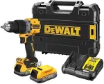 DeWALT Cordless impact drill DCD805E2T, 18 volts (yellow/black, 2x POWERSTACK Li-Ion batteries 1.7 Ah, in T STAK box)