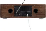 AKAI AM-100 RHAPSODY Stereo system 30W RMS, Bluetooth 5.0, DAB+/FM, CD/USB, AUX, brown black