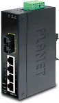 Planet Technology Corp. PLANET 4+1 100FX Port Multi-mode Industrial Ethernet Switch