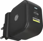 ICY BOX Charger 38W 2-Port USB-A 18W/USB-C 30W Black