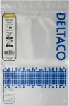 DELTACO Toitekaabel IEC C14 - IEC C5, 1m, must