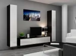 Cama MEBLE Cama Full cabinet VIGO '180' 180/40/30 white/black gloss