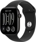 APPLE Watch Series 12 GPS 42mm Black Aluminium Case with Black Sport Band - M/L