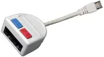 Solarix Splitter computer/computer 2 x RJ45 UTP