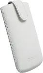 Krusell Kott Asper&ouml;, L Long, Apple iPhone 5 / 5C / 5S / SE (2016), naturaalsest nahast, valge,