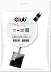Club3D Adapter USB 3.1 Typ C > HDMI 2.0 UHD HDR aktiv St/Bu Polybeutel