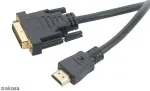 Akasa AK-CBHD06-20BK Videokabel-Adapter 2 m DVI-D HDMI Schwarz (AK-CBHD06-20BK)