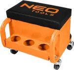 NEO TOOLS Workshop stool on wheels with tool drawers