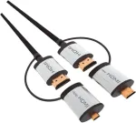 Omega kaabel + adapterid HDMI 1,5m (43865)