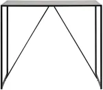 Home4you Baarilaud SEAFORD 120x60xH105cm, lauaplaat: must saare melamiin, raam: must metall