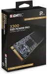 K&otilde;vaketas Emtec SSD ketas X300 Power Pro 2TB M.2 2280 PCI-E x4 Gen3 NVMe (ECSSD2TX300)