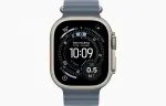 APPLE Watch Ultra 3 GPS + Cellular 49mm Natural Titanium Case with Anchor Blue Ocean Band