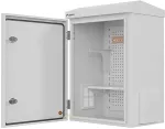 LANBERG Rack cabinet 10" wall/pole-mount ip55 hermetic 340x250x500 grey (assembled)