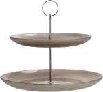 Home4you Korrusvaagen CAKE PLATE 2-ne D28xH23cm, klaas