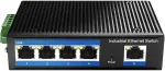 CUDY 5-Port 10/100 Mbps Industrial PoE+ Switch, IF1005P 2.0 Fast Ethernet (10/100) Power over Ethernet (PoE) Black