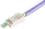 Digitus RJ45 (8P8C) Through-Hole Plug, Cat.6, Shielded, AWG 26-24, Pack of 100