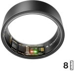 Ultrahuman Ring Air - Smart Ring f&uuml;r Frauen und M&auml;nner - Schlaf -und Fitness Tracking Wearable - Herzfrequenz - Smartring Matte Grey Gr&ouml;&szlig;e 8
