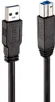 Lindy USB 3.0 A/M - USB B/M aktiivkaabel 10m Black