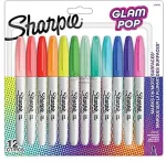 Sharpie Marker Permanentmarker Fine Glam Pop 12er Blister