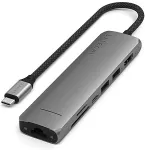 SATECHI ST-P7SM interface hub USB Type-C 10000 Mbit/s Grey