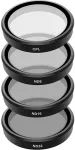 TELESIN Set of 4 CPL/ND8/ND16/ND32 filters for DJI Osmo Action 3 / 4 / 5