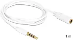DeLOCK Verl&auml;ngerungskabel Audio Klinke 3,5 mm Stecker / Buchse 4 Pin 1 m