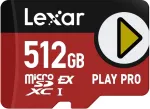 M&auml;lukaart LEXAR Memory card microSDHX PLAY PRO 512GB EXPRESS 7.1 900MB/s