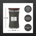 WoodWick Large Scented Candle Fraser Fir , with wooden wick, 1 piece