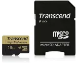 M&auml;lukaart TRANSCEND CARD _ Hochbelastbare - Flash-Speicherkarte (microHC/SD-Adapter inbegriffen) - 16 GB