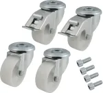 Solarix Swivel casters for rack, load capacity 600kg, set of 4