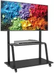 TECHly TV Rollwagen f&uuml;r LCD LED TV 55-100", mit Ablage