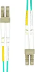 ProXtend - Patch-Kabel - LC/UPC Multi-Modus (M) zu LC/UPC Multi-Modus (M) - 1,0m - 2 mm - Glasfaser - Duplex - 125 Mikrometer - OM3 - halogenfrei - Aquamarin (FO-LCLCOM3D-001)