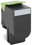 Tooner LEXMARK 80C2XKE, Laser, CX510de / CX510dhe / CX510dthe, Black, 10 - 30, 20 - 80, -20 - 40