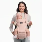 Momcozy Baby Carrier HC002 | Nosidełko z siedziskiem biodrowym | Kolor r&oacute;żowy