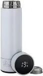 Extralink Smart Travel Mug Wei&szlig;, Thermobecher mit Temperaturanzeige