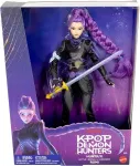 Mattel KPop Demon Hunters HUNTR/X Rumi Deluxe Fashion Doll in Removable Battle Look with Sword Accessory
