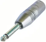 Neutrik - Audio-Adapter - XLR3 (M) bis Mono-Stecker (M) (NA2MP)