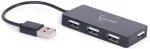 GEMBIRD UHB-U2P4-04 interface hub USB 2.0 480 Mbit/s Black