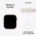 APPLE Watch 11 GPS + Cellular 42mm Sport Band M/L, rose gold/light blush (MF8F4ET/A)