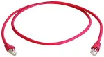Teleg&auml;rtner MP8 FS 600 - Crossover-Kabel - RJ-45 (M) bis RJ-45 (M) - 2 m - SFTP -Cat.7 Rohkabel - Rot