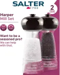 Salter BW12949GEU7 Harper Mill Set Clear/Grey