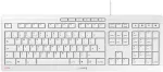 Klaviatuur CHERRY STREAM KEYBOARD US ENGLISH W/EURO SYM WHITE-GRAY