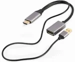 GEMBIRD I/O ADAPTER HDMI TO DP/BLACK A-HDMIM-DPF-02